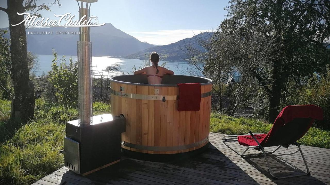 Attersee-Chalet Angermann Familie Spalt 阿特湖畔施泰因巴赫 外观 照片